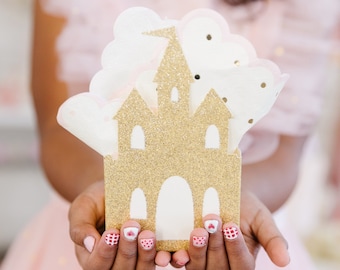 Prinzessin Schloss Gastgeschenke, Prinzessin Geburtstag Dekorationen, Märchen Party Favors, magische Prinzessin Geburtstag Gastgeschenke, königliche Prinzessin