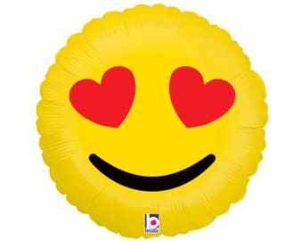 Emoji Balloon - Emoji Party Balloon, Emoji Birthday Balloon, Emoji Birthday Decorations, Emoji Party Decorations, Emoji Party Supplies