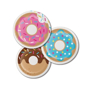 Donut Plates - Donut Party - Donut Birthday - Cupcake Party - Doughnut Party - Cake Plates - Donuts - Donut Party Supplies - Decorations