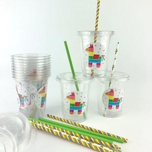Fiesta Cups, Plastic Cups, Fiesta Decorations, Fiesta Theme Party, Taco Birthday, Cinco de Mayo Cups, Mexican Party, Fiesta Birthday