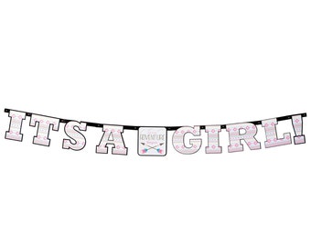Tribal Baby Banner - Tribal Baby Shower Girl, Girl Decorations, Baby Shower Girl, Shower Decorations, Wild One Baby Shower, Shower Banner