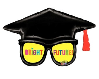39" Bright Future Graduation Balloon - 2026 Grad Party Decor, Graduation Balloons, Grad Party Supplies, Graduation Party Decorations 2026