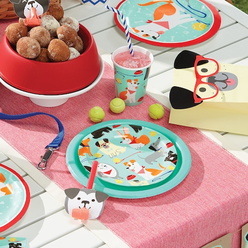 7 Puppy Plates Puppy Party Puppy Party Supplies Dog Etsy