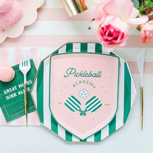 Pickleball Party Plates 8ct - Pickleball Party Decor, Pickleball Birthday Decorations, Pickleball Birthday, Pickleball Bachelorette Party