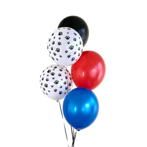 Paw Party Balloons - Dog Party, Dog Birthday, Pawprint Balloons, Dog Balloons, Paw Balloons, Paw Birthday, Puppy Party, Birthday Balloons