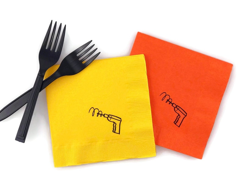 Construction Napkins Construction Party Construction Birthday Construction Party Supplies Tools Party Party Napkins