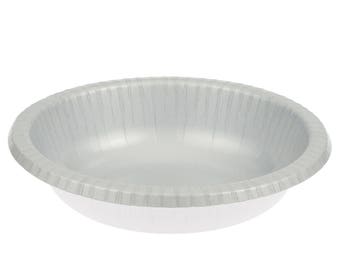 Silver Paper Bowls Silver Party Supplies Pink and Silver