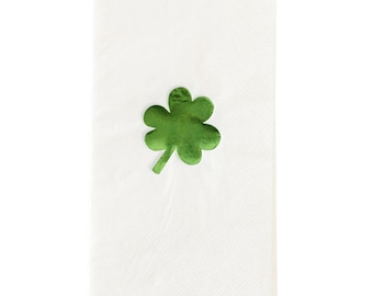 St Patrick's Napkins - St Patty's Day Party, Irish Birthday Decoration, Shamrock Party Supplies, Lucky Birthday, Lucky in Love Bridal Shower