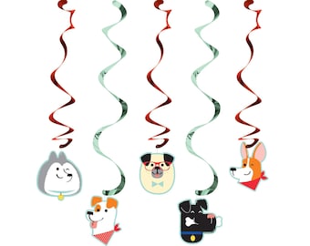 Decoraciones para fiestas de cachorros: decoraciones para fiestas de perros, baby shower de cachorros, fiesta de pugs, cumpleaños de perros, decoraciones de cumpleaños, suministros para fiestas de perros