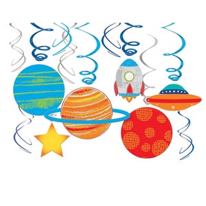 Space Party Decorations - Space Birthday Decorations, Planet Decorations, Astronaut Party Decorations, Space Decorations, Rocket Party