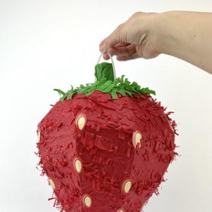 Strawberry Party Pinata - Fruit Birthday Party Decorations, Berry Party Supplies, Farmers Market Party, Birthday Games, Birthday Piñata