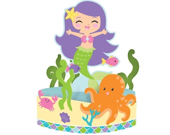 Mermaid Centerpiece - Mermaid Party Decorations, Mermaid Party Decor, Mermaid Decorations, Mermaid Baby Shower, Mermaid Birthday Decor