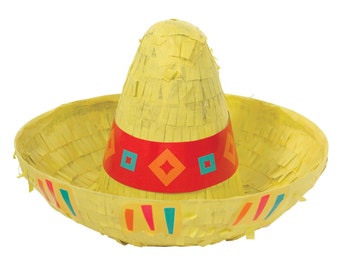 Mini Sombrero Piñata - Fiesta Birthday Piñata, Cinco de Mayo Party Decorations, Fiesta Bachelorette, Fiesta Baby Shower, Fiesta Party Decor