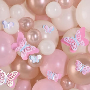 Butterfly Party Decoration Kit - Butterfly Birthday Decorations, Baby Shower Supplies, Butterfly Party Cutouts, Butterfly Birthday Supplies
