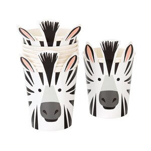 Zoo Party Cups - Safari Animal Party, Safari Birthday Cups, Party Cups, Safari Party Favors, Jungle Birthday, Zebra, Safari Party Supplies