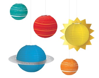 Planet Party Lanterns - Space Party, Space Birthday, Space Decorations, Space Party Decorations, Galaxy Decorations, Planet Decorations