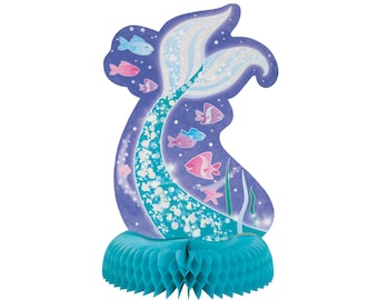 Mermaid Tail Centerpiece - Mermaid Baby Shower Decorations, Mermaid Centerpiece, Mermaid Party Favors, Mermaid Birthday Party Decorations