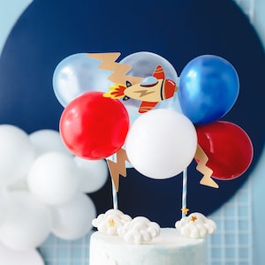 Airplane Cake Topper - Airplane Baby Shower, Airplane Party, Airplane Birthday Decorations, Vintage Airplane Party, Cake Decoration