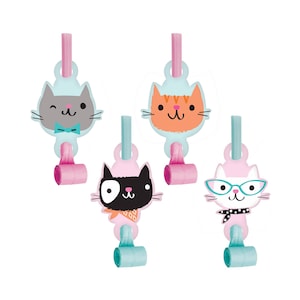Cat Party Favors Cat Party Supplies, Cat Birthday, Cat Baby Shower, Cat Favors, Kitty Cat Party, Kitten Party Favors, Kitten Favors image 1