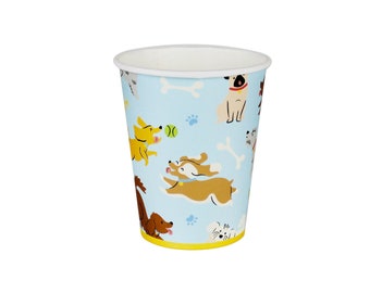 Vasos para fiestas de perros: decoraciones para cumpleaños de cachorros, suministros para fiestas de perros, vasos para cumpleaños de cachorros, decoraciones para fiestas de cachorros, suministros para cumpleaños de perros