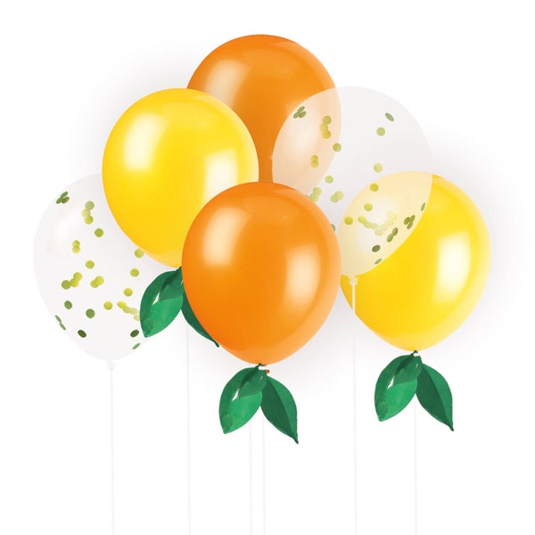 Zitrus Party Luftballons - Obst Geburtstag Dekorationen, Ballon Dekorationen, Obst Party Zubehör, Zitrus Geburtstag, Obst Party Luftballons