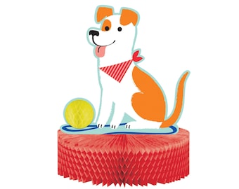 Centro de mesa para fiesta de perros - Decoraciones para fiestas de perros, decoraciones para cumpleaños de perros, suministros para fiestas de perros, fiesta de cachorros, fiesta de perros, centro de mesa de cumpleaños