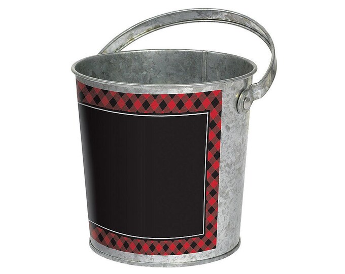 Buffalo Plaid Party Pail Buffalo Plaid Party Favors, Lumberjack First ...