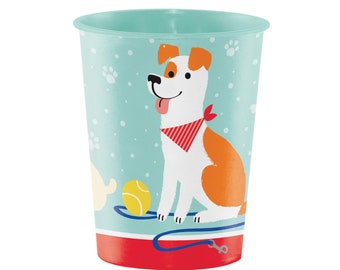 Reusable Dog Cup - Dog Birthday Party, Dog Party, Dog Favors, Dog Party Favors, Party Favor Cup, Birthday Favors, Puppy Party, Plastic Cups