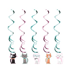 Cat Party Decorations  - Cat Birthday, Kitty Baby Shower, Cat Party Supplies, Meow Birthday, Kitten Birthday, Kitty Birthday Party Decor