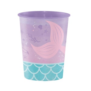 Mermaid Cups - Mermaid Party Supplies, Mermaid Party Decorations, Mermaid Birthday, Mermaid Baby Shower, Mermaid Party Favors, Plastic Cups