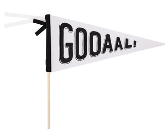 Soccer Felt Pennant, Soccer Birthday Decorations, Sports Party Decorations, Soccer Theme Birthday, Yard Sign, Party Sign, Goal Party Sign