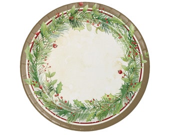 9 christmas plates holly christmas party holiday party plates paper plates holiday plates christmas birthday christmas tableware - Christmas Plates 9 christmas plates holly christmas party holiday party plates paper plates holiday plates christmas birthday christmas tableware - Christmas Plates