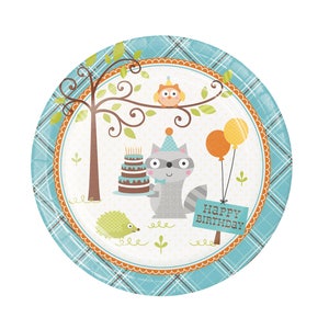Woodland Party Teller - Waldtiere Geburtstag, Walderster Geburtstag, Waldtiere, Waldtiere, Waldtiere, Pappteller