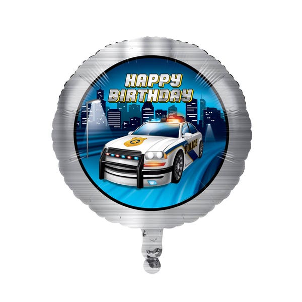 Police Balloon - Police Party Supplies - Cop Birthday - Policeman Party Decorations - Police Baby Shower - Sheriff Party - Detective Party