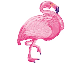35" Flamingo Balloon - Flamingo Bachelorette Party, Last Flamingle, Flamingo Birthday Party Decorations, Palm Springs Party, Beach Party