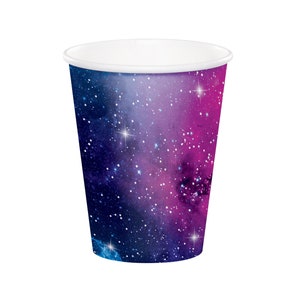 Galaxy Party Cups - Galaxy Birthday, Space Party, Planet Party, Party Cups, Party Decorations, Space Birthday Party, Galaxy Party Supplies