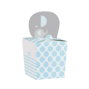 Elephant Favor Boxes - Elephant Baby Shower Favors, Little Peanut Baby Shower, Elephant Party Favors, First Birthday, Boy Birthday Favors