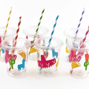 Fiesta Cups - Cinco De Mayo Decorations, Mexican Party Decorations, Fiesta Baby Shower, Fiesta Party, Girl Fiesta Birthday, Fiesta Decor