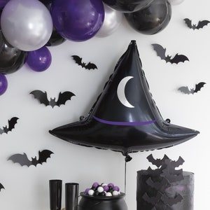 Witches Hat Party Balloon - Halloween Party Decorations, Halloween Party Balloons, Witch Party Supplies, Spooky Balloon Decorations