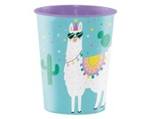 Plastic Favor Cup - Llama Party, Llama Favors, Llama Birthday, Llama Cup, Llama Party Supplies, Party Cups