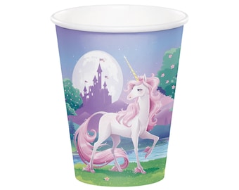 Unicorn Party Cups - Unicorn Birthday Cups, Unicorn Party Favors, Unicorn Party Decorations, Unicorn Birthday Decorations, Unicorn Cups