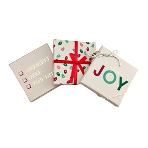 Cajas de regalo navideñas: suministros para regalos navideños, porta tarjetas de regalo, cajas para tarjetas de regalo navideñas, suministros para fiestas de alegría navideña, decoración para regalos navideños