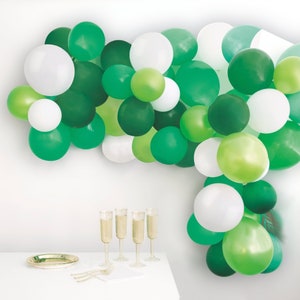 Green and White Balloon Arch - Balloon Garland Kit, Balloon Decorations, Birthday Supplies, Birthday Balloons, Baby Shower Decorations