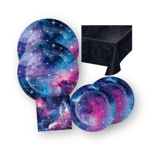 Galaxy Party Pack - Space Birthday, Space Party Decorations, Galaxy Baby Shower, Galaxy Birthday, Space Party Supplies, Outer Space Birthday