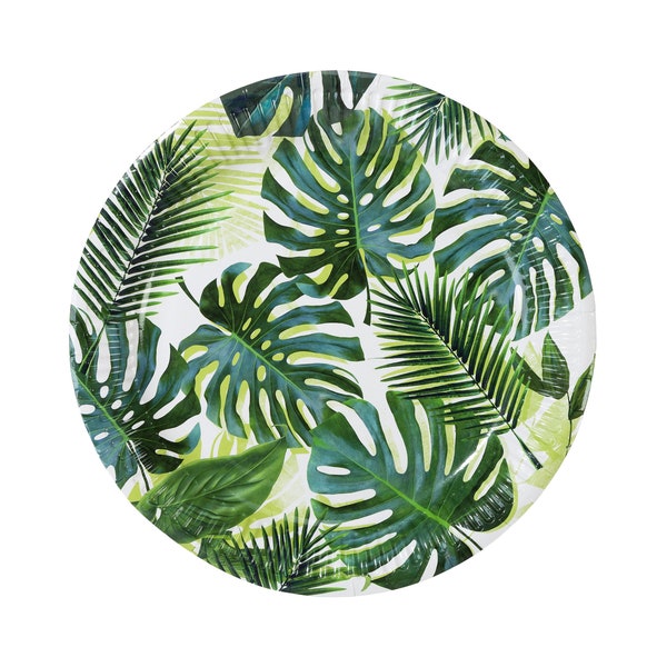 Palm Leaf Plates - Tropical Party, Tropical Bachelorette, Hawaiian Luau, Tropical Birthday, Tropical Baby Shower, Tropical Fiesta Party