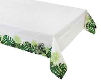 Pink Flamingo Palm Leaves Rectangle Tablecloth 60 X 90 Heavy Duty Vinyl Table Cloth Fabric Table Cover for Kitchen Dining Room Party Home Decor Pink Flamingo Palm Leaves Rectangle Tablecloth 60 X 90 Heavy Duty Vinyl Table Cloth Fabric Table Cover for Kitchen Dining Room Party Home Decor