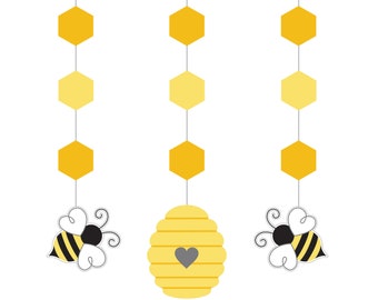 Bee Party Decorations - What Will it Bee Gender Reveal, Honey Bee Baby Shower, Shower Decorations, Reveal Decorations, Party Decorations