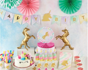 Banner de unicornio: decoraciones de cumpleaños de unicornio, decoraciones para fiestas de unicornio, banner para fiestas de unicornio, banner de cumpleaños de unicornio, guirnalda de unicornio