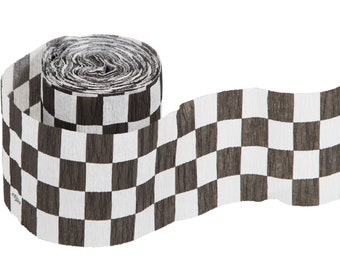 Racing Party Streamer - Race Car Birthday, Checkered Flag, Racing Birthday, Racing Party Decorations, Race Car Party Supplies