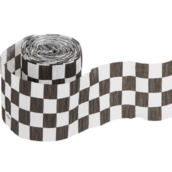 Racing Party Streamer - Race Car Birthday, Checkered Flag, Racing Birthday, Racing Party Decorations, Race Car Party Supplies